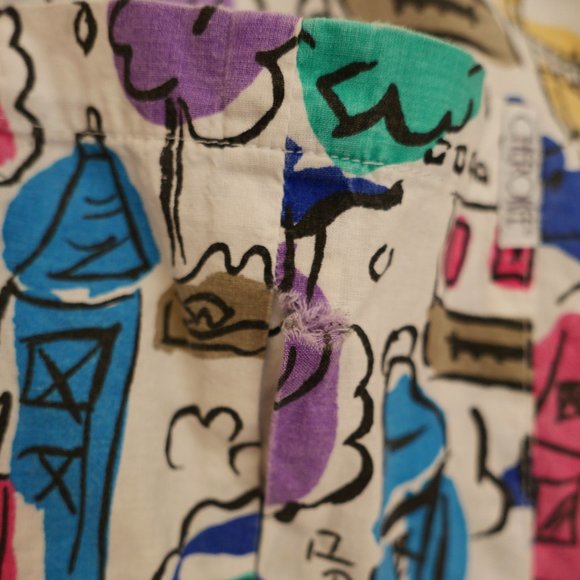 Vintage Cherokee Patterned Short Sleeve Button Down - Picture 5 of 11